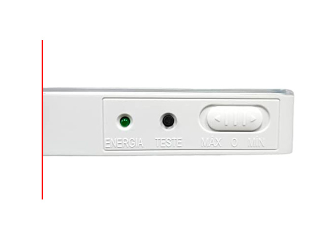 Luminária de Emergência LED Autônoma Slim